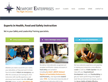 Tablet Screenshot of newport-enterprises.com